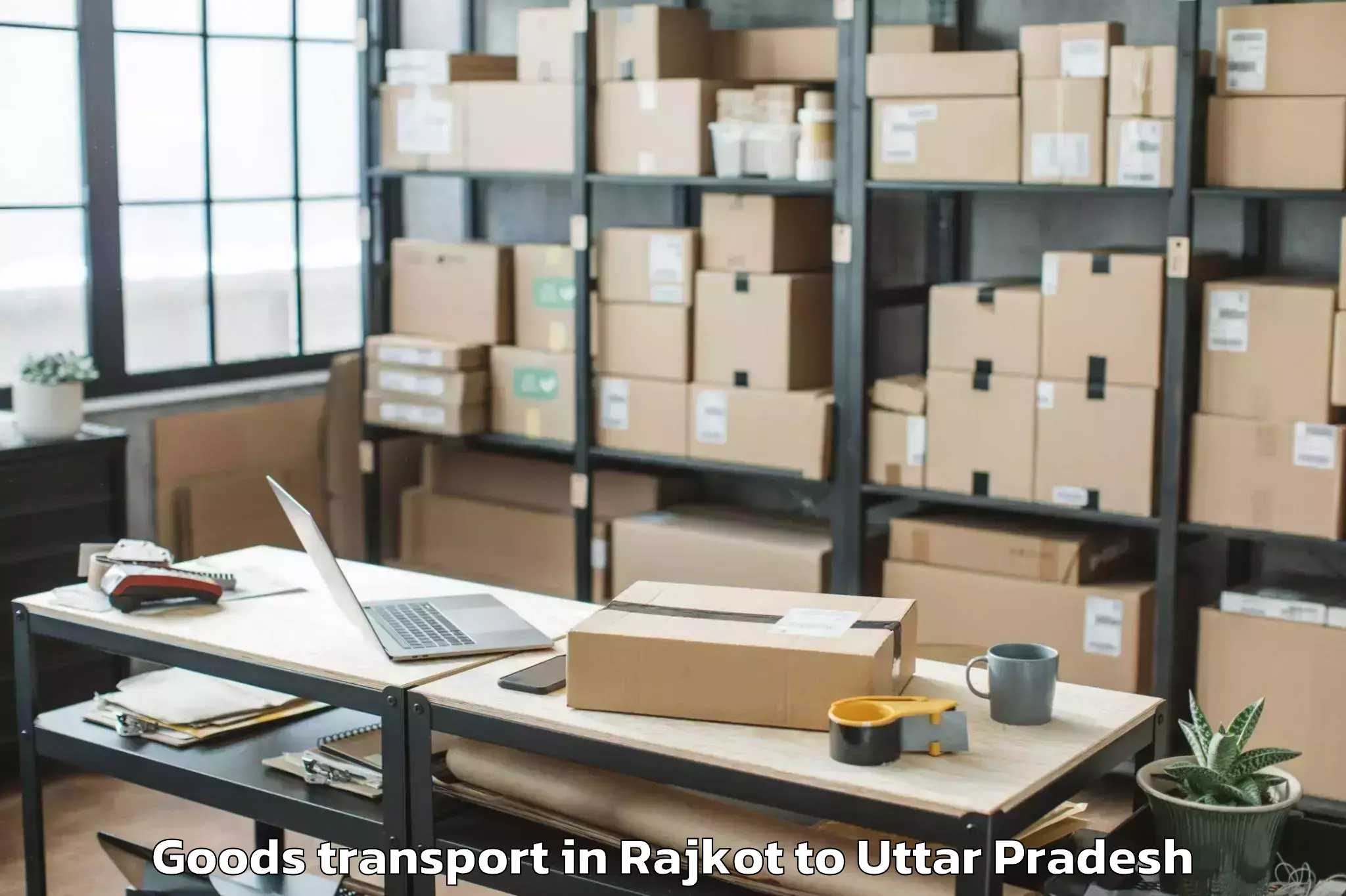 Expert Rajkot to Jaswantnagar Goods Transport